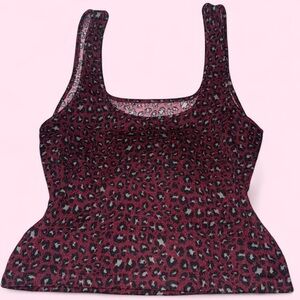 Leopard Print Tan Top